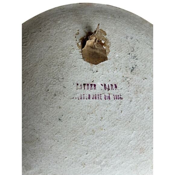 Antique Leather Board Hand Painted Floral Pansy Sun Flowers Round Wall Hangings - Picture 9 of 9